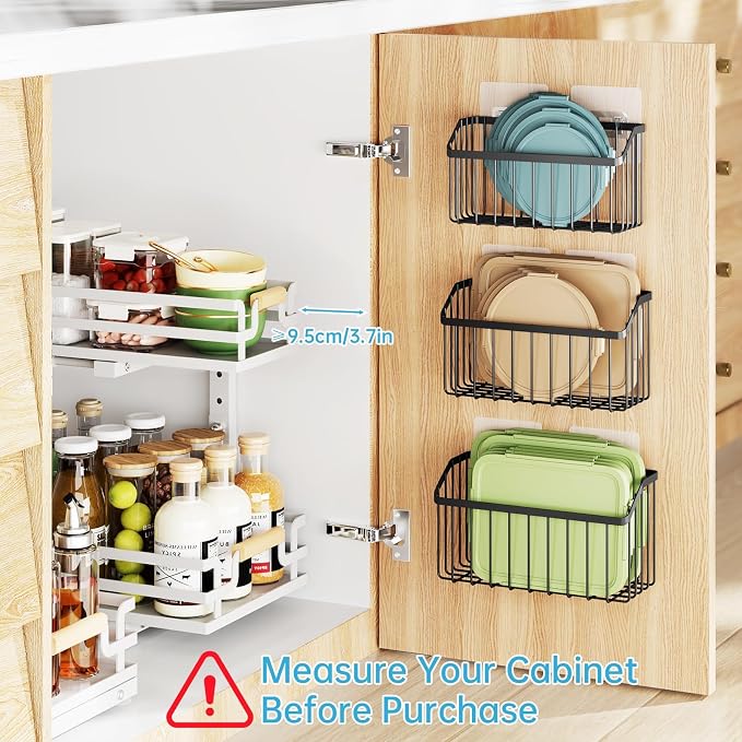 NiHome 5PCS Cabinet Door Lid Organizers Holders - Image 4