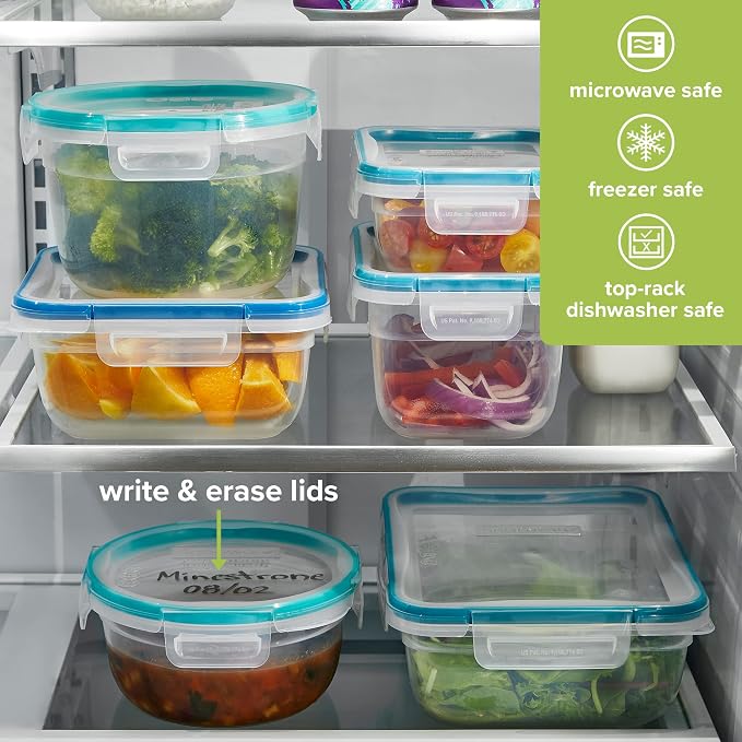 Snapware Plastic Total Solutions Food Storage Containers Set, Airtight & - Image 4