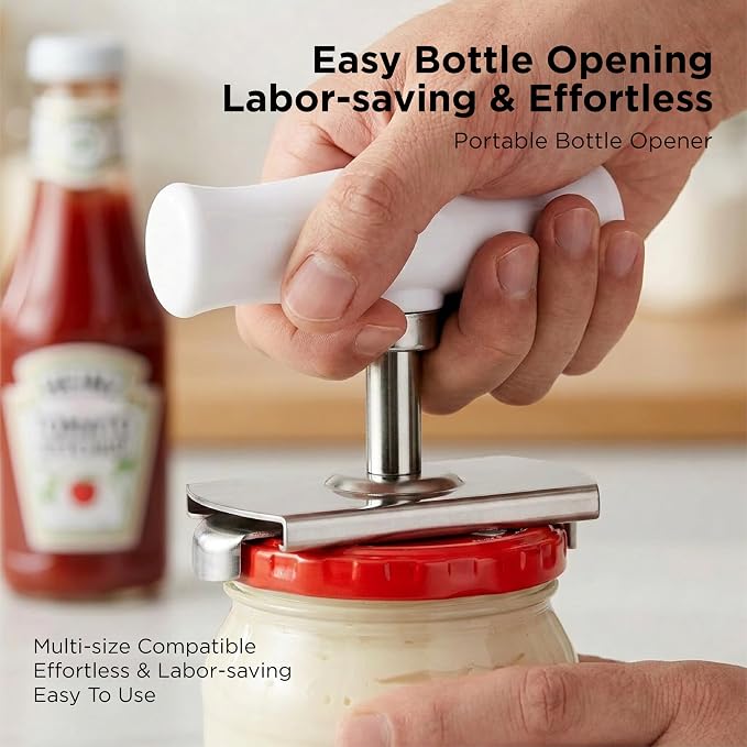 2Pcs Adjustable Jar Opener, Stainless Steel Labor-Saving Can Opener - Image 3