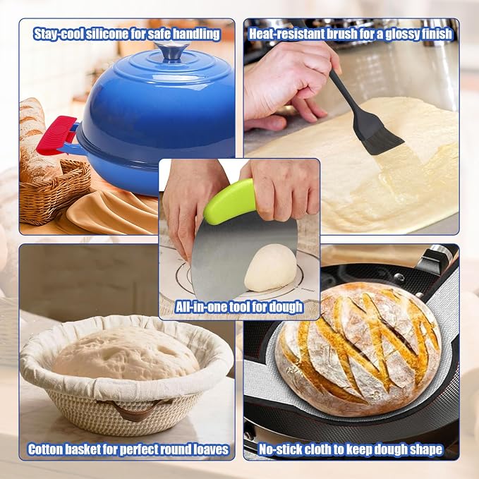 6QT Enameled Cast Iron Dutch Oven - Image 7