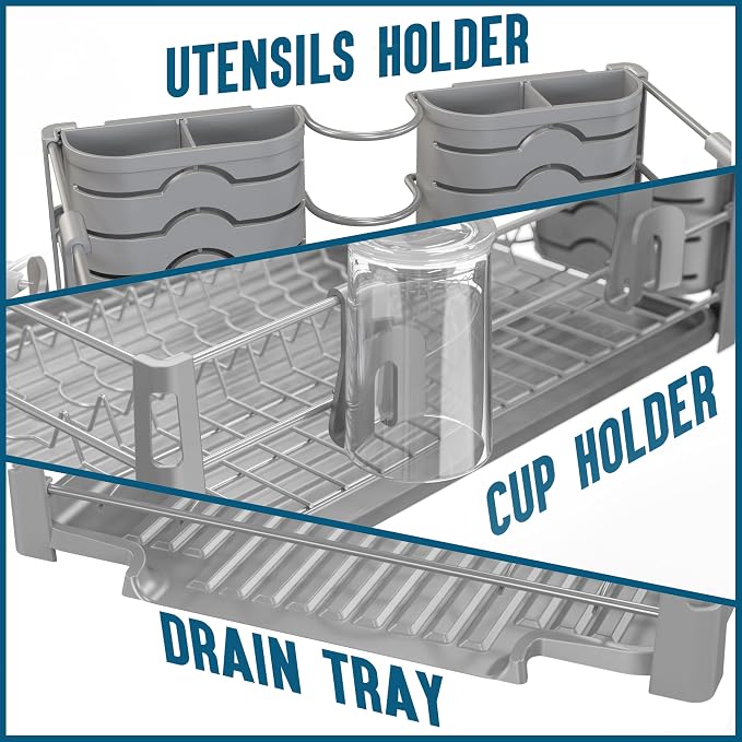 Simple Houseware Dish Drying Rack - Image 5