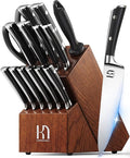 KnifeSaga Knife Set, Enduring Razor-Sharp High Carbon Stainless Steel Chef by PushBoundariesforSharpness