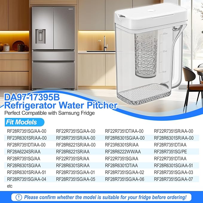Upgraded DA97-17395B Refrigerator Water Pitcher Compatible - Image 4
