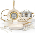 Gotham Steel 15 Pc Ceramic Cookware Set, Ceramic Pots and Pans Set Non Stick by GothamSteel