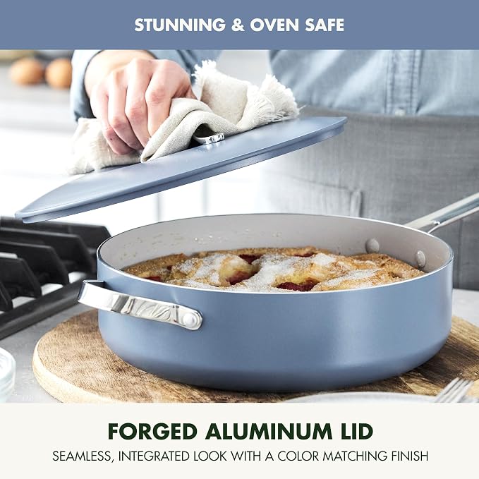 GreenPan Nova 10” Frying Pan Skillet and 4.37QT Sauté Pan - Image 7