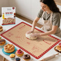 Silicone Baking Mat with Recipes, Extra Thick Silicone Mats by Bredominant