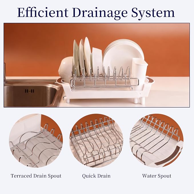 Dish Drying Rack Compact Expandable - Image 4