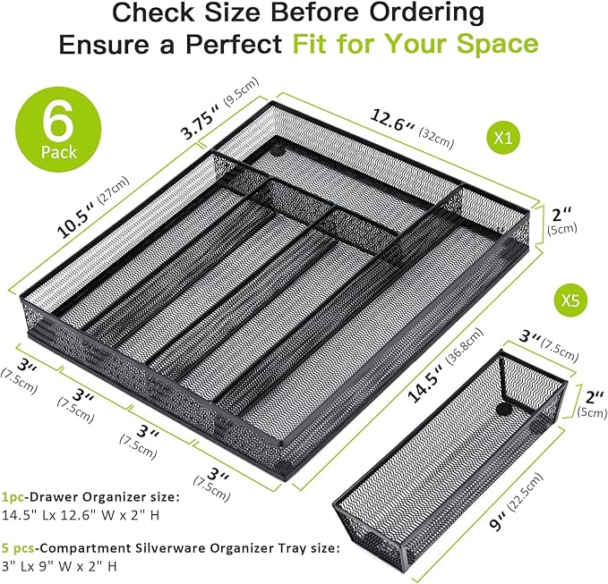 Neudeco Drawer Organizer Set 6 Pack - Image 3