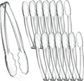 Plasticpro 9'' Serving Tongs Heavy Duty Reusable Kitchen and BBQ Clear Serving by PLASTICPRO