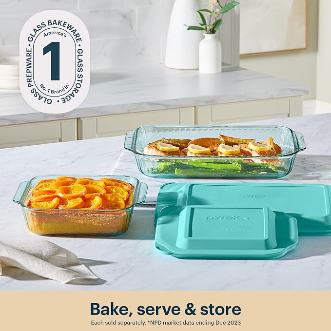 Pyrex Colors Tinted Tinted Glass Baking Dish - Image 3