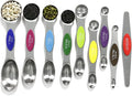 Magnetic Measuring Spoons Set Stainless Steel by BIDFUL