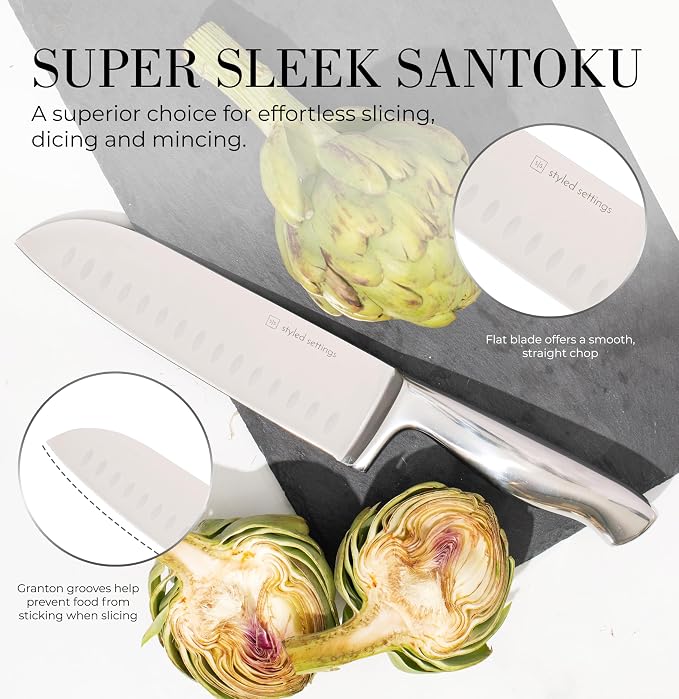 Styled Settings Stainless Steel Knife Set - Image 8