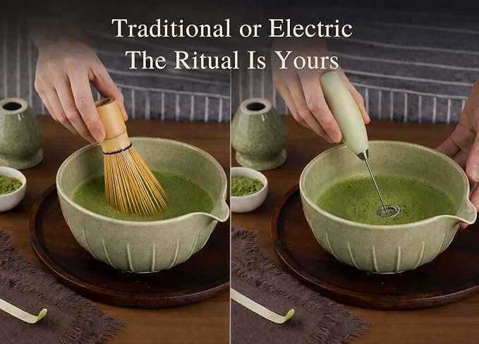 Matcha Whisk Set with Matcha Bowl - Image 4