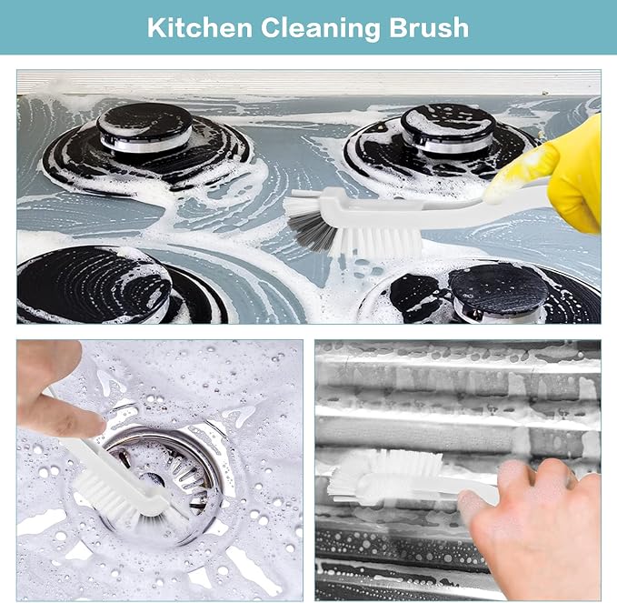 8 Pcs Dish Brush Bottle Bathroom Scrub Brushes Kitchen Cleaning Brush Right - Image 3