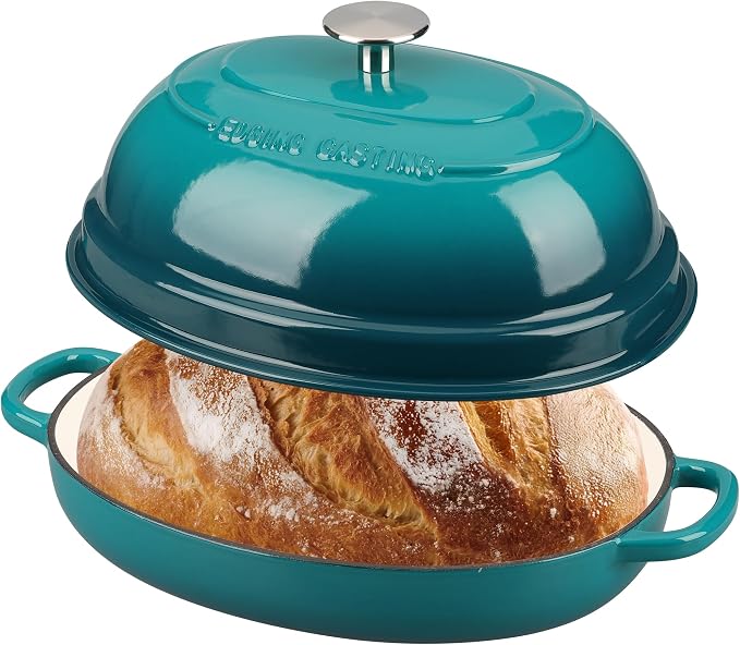 EDGING CASTING Enameled Oval Cast Iron Dutch Oven Pot - Image 3