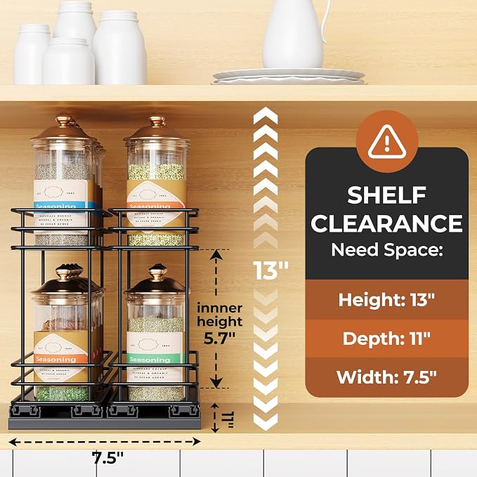 Mystozer Pull Out Spice Rack Organizer - Image 2