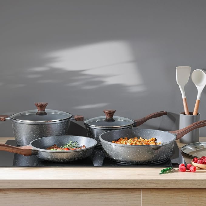 SENSARTE Nonstick Cookware Set 13-Piece, Non Stick Pots and Pans Set - Image 8