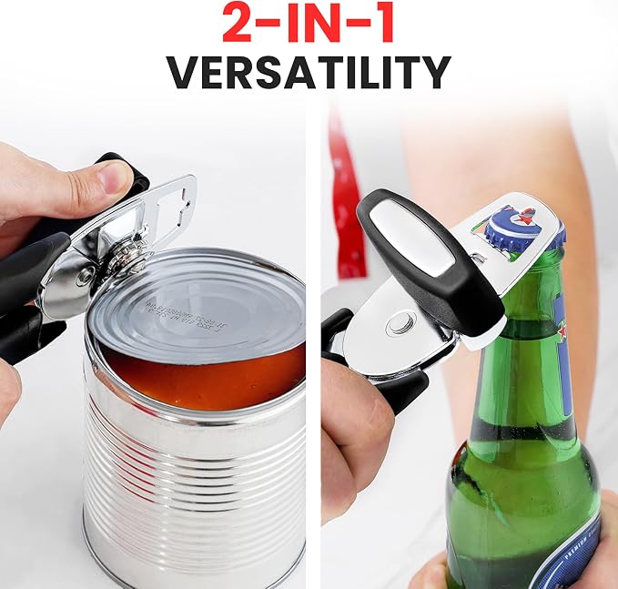 Zulay Kitchen Heavy Duty Stainless Steel Manual Can Opener – Ergonomic Soft - Image 7