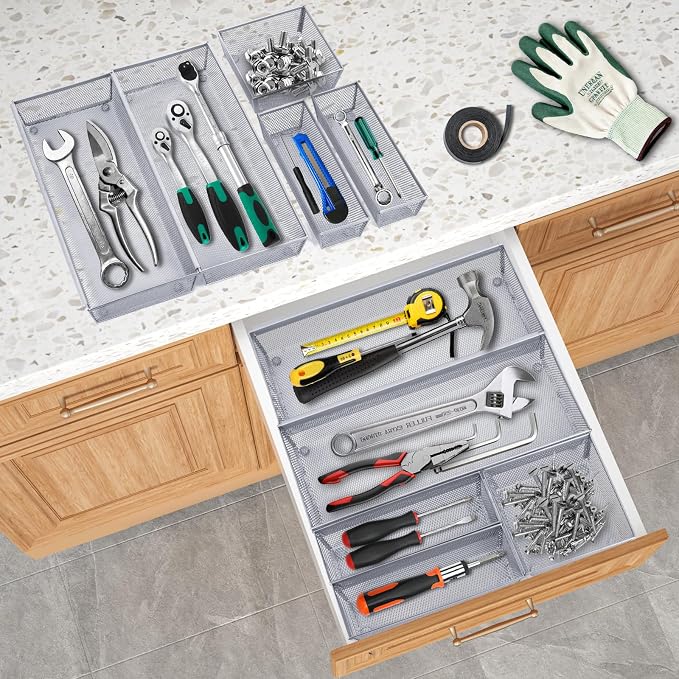 Neudeco Silverware Drawer Organizer, Utensil Organizer - Image 9