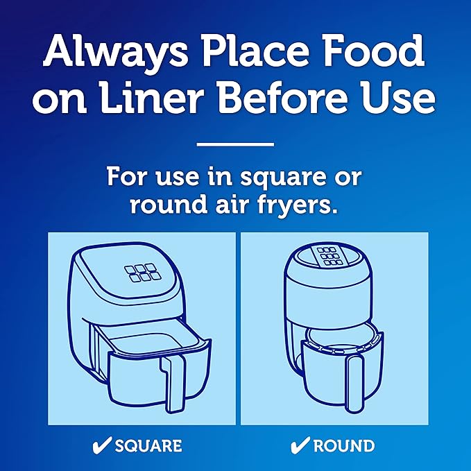 Reynolds Kitchens Air Fryer Liners Disposable, Unbleached Parchment Paper Sheets - Image 4