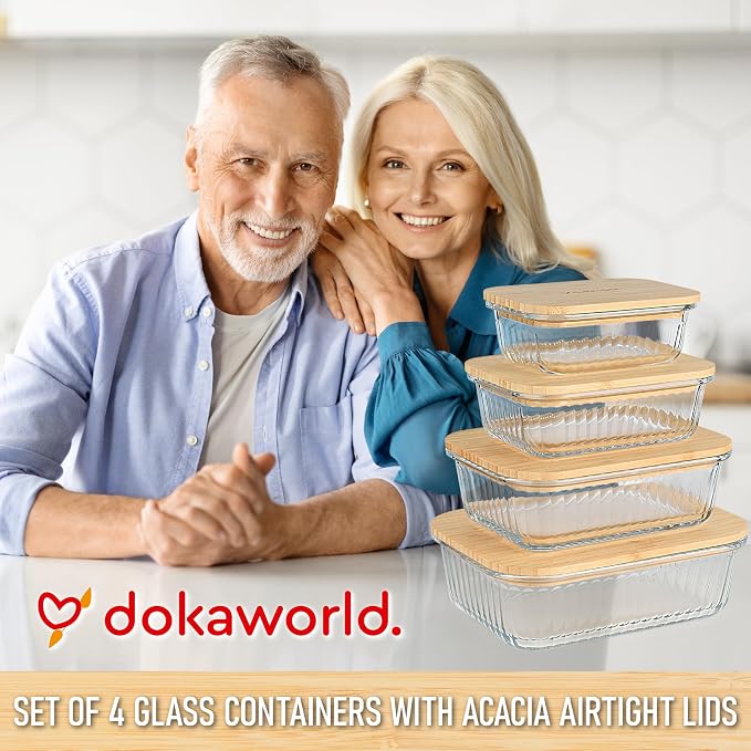 Ribbed Glass Tupperware Set - Image 9