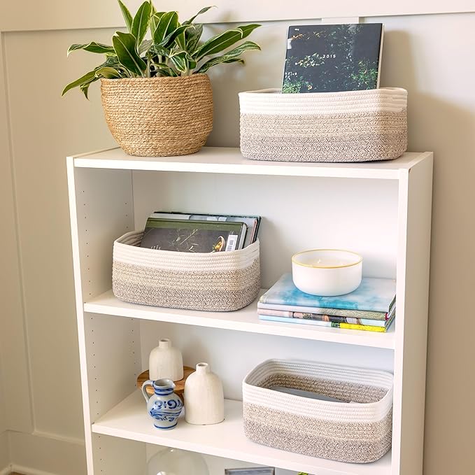 NaturalCozy 13.5”x8.5”x5.5” Storage Baskets - Image 9