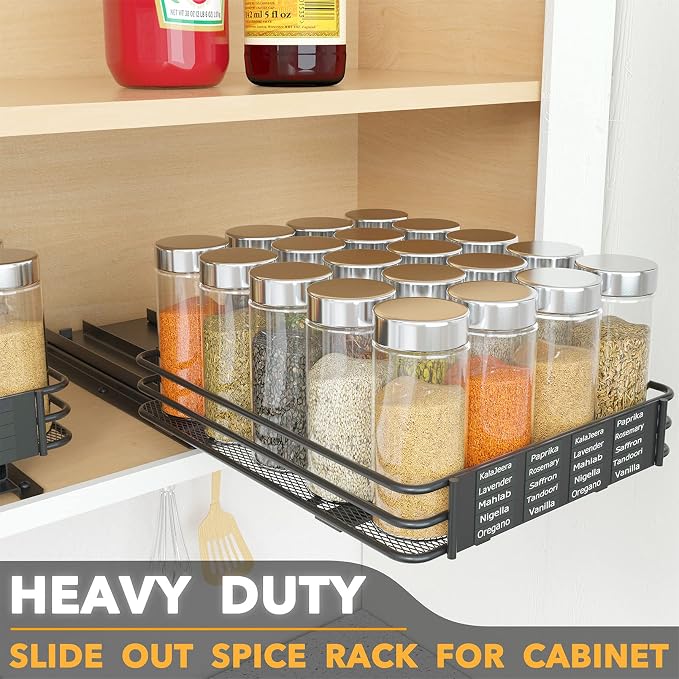 SpaceAid Pull Out Spice Rack Organizer - Image 2