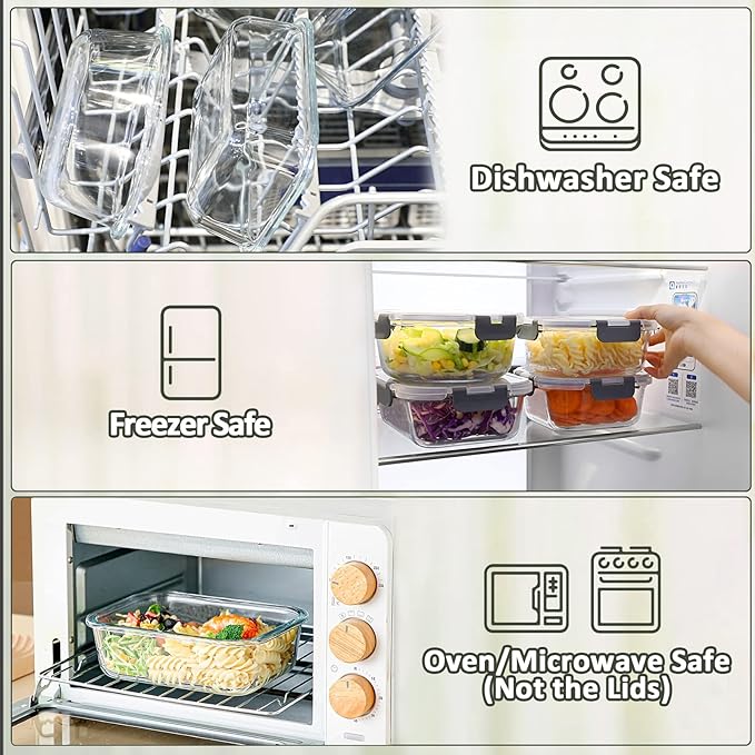 Glass Meal Prep Containers - Image 4