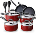 Cook N Home Pots and Pans Nonstick Cookware Set 12-Piece, Kitchen Cooking Set by CookNHome