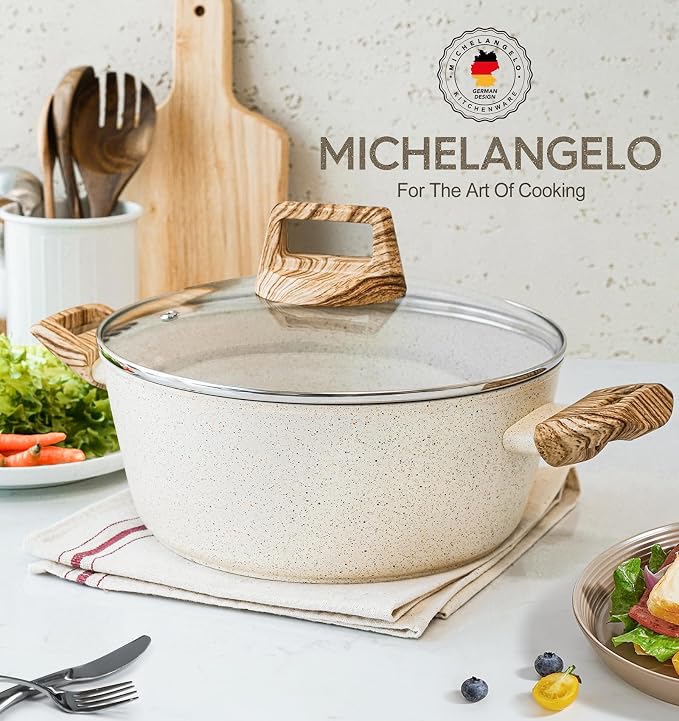 MICHELANGELO 4.3 Quart Nonstick Soup Pot - Image 7