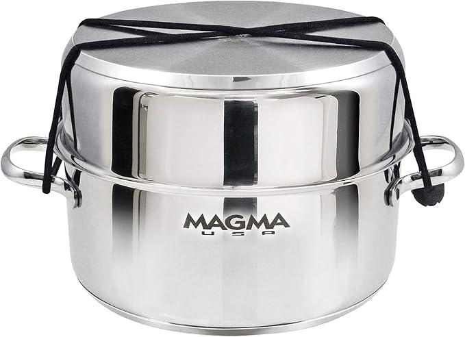 Magma 7 Piece Gourmet Nesting Stainless Steel Cookware Set - Image 3