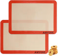AMYONE Quarter Sheet Silicone Baking Mat, Reusable Baking Sheet Liners by AMYONE