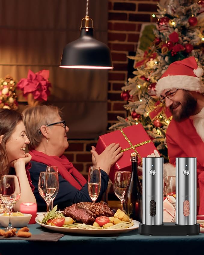 Electric Salt and Pepper Grinder Set - Image 9