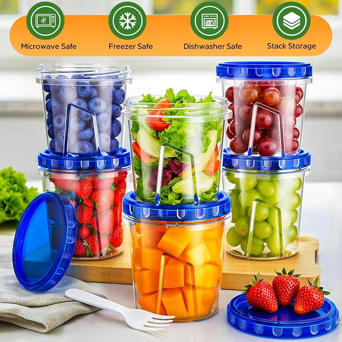 Freezer Storage Containers, Airtight Plastic Food Storage Containers - Image 6
