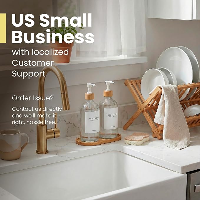 MaisoNovo Glass Dish Soap Dispenser - Image 3
