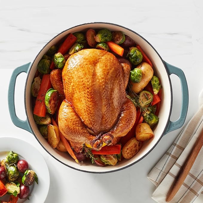 Amazon Basics Enameled Cast Iron Dutch Oven Pot - Image 6