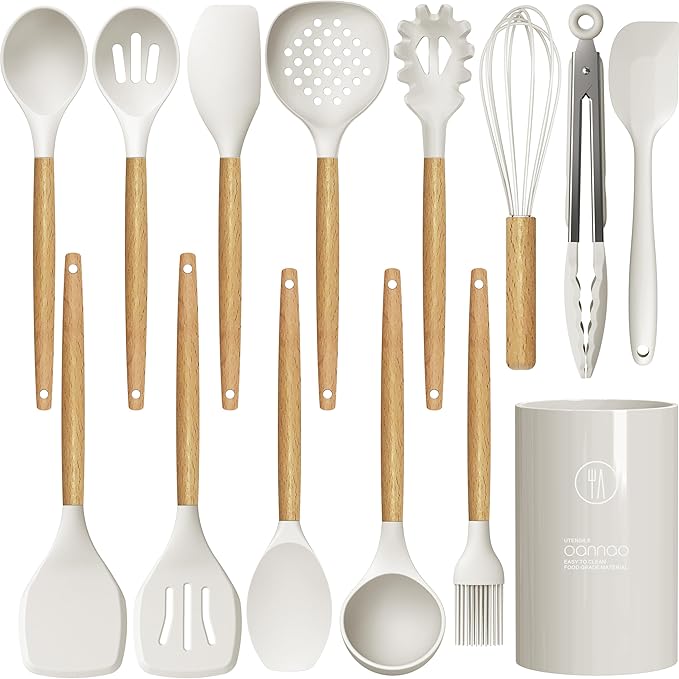 oannao Silicone Cooking Utensils Set by oannao