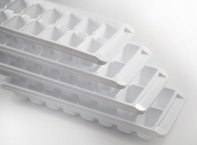 Kitch Easy Release White Ice Cube Tray, 16 Cube Trays - Image 4
