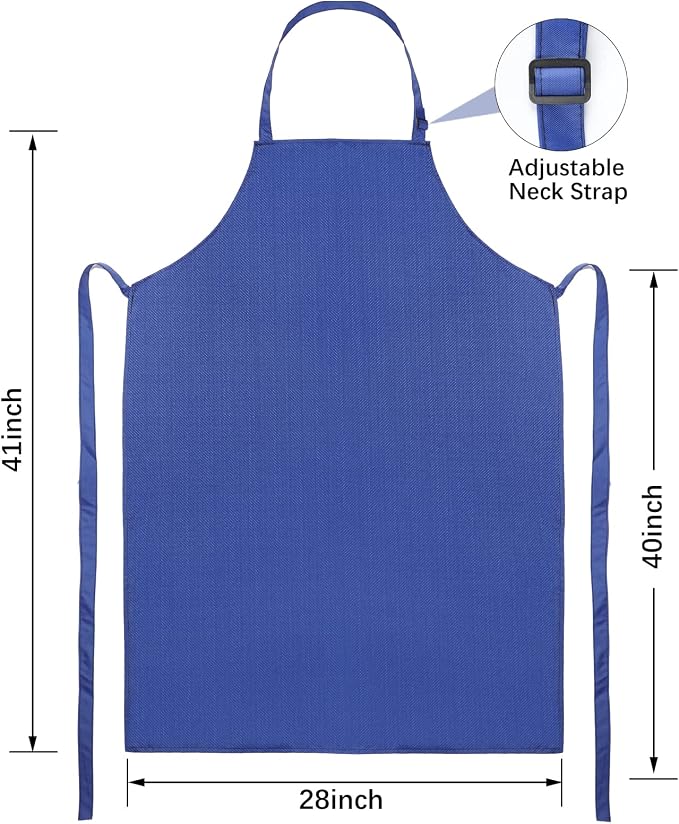 Gotega Waterproof Rubber Vinyl Apron Adjustable Dishwasher Apron - Image 2
