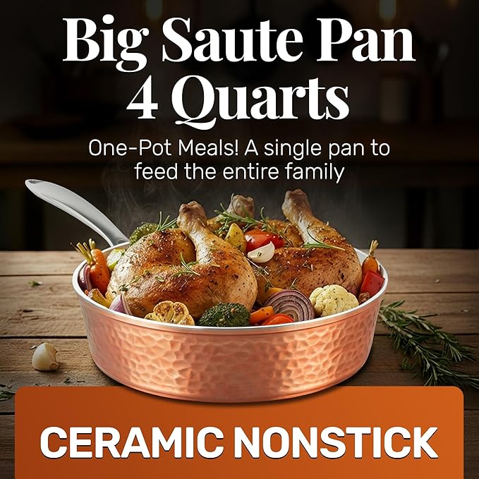 GOTHAM STEEL 4 Qt Saute Pan - Image 2