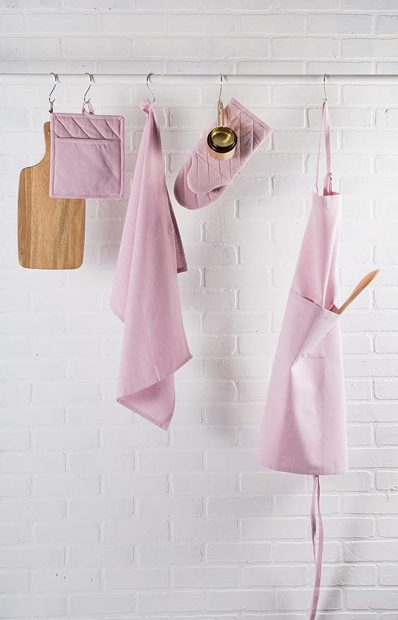 DII 100% Cotton Solid Chambray Kitchen Set, Chef Apron, 1 Piece - Image 6