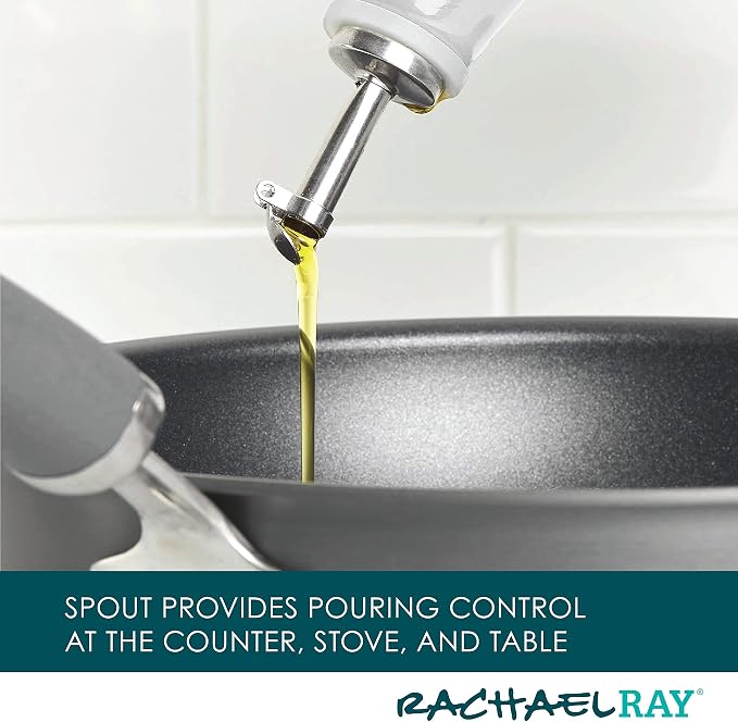 Rachael Ray Ceramic EVOO Oil and Vinegar Dispensing Bottle - Image 3