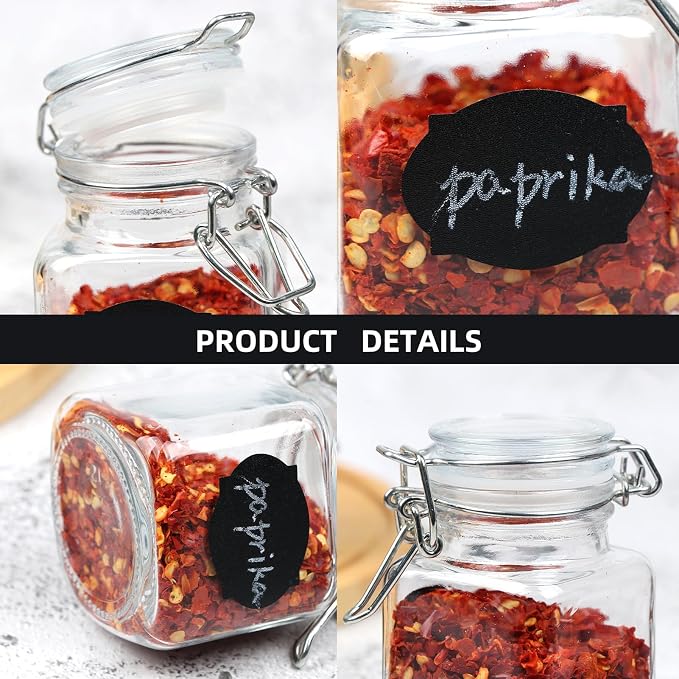 12 Pack Glass Jars with Airtight Lids, 3.4 oz Small Spice Jars, 12 Pack Empty - Image 5