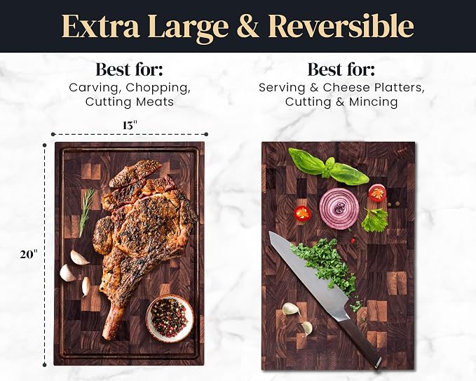 Mevell Walnut End Grain Cutting Board - Image 3