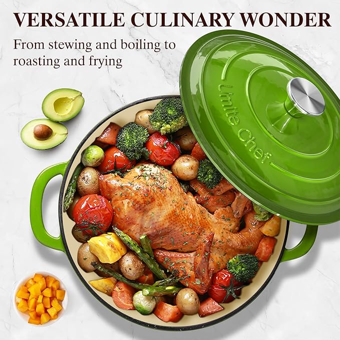 Umite Chef 7QT Enameled Cast Iron Dutch Oven - Image 8