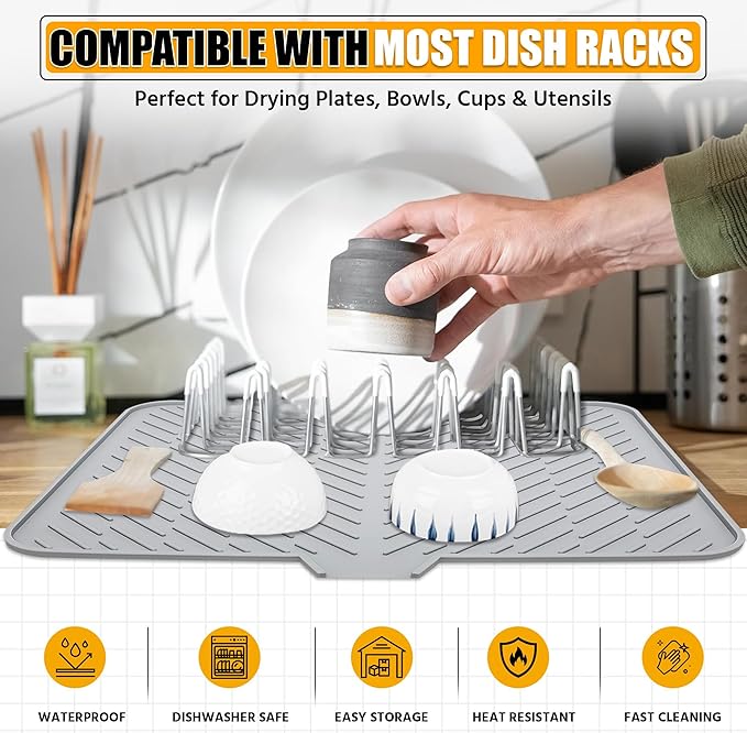 Luxet Silicone Dish Drying Mat - Image 7