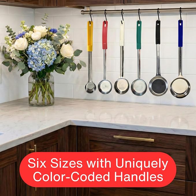 4 Ounce Solid Stainless Steel Portion Control Ladle Spoon - Image 5