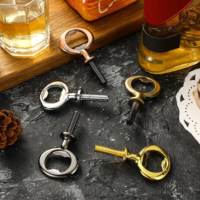 Patelai 20 Pieces Metal Bottle Opener Kit Blank Stainless Steel Bottle Opener - Image 4