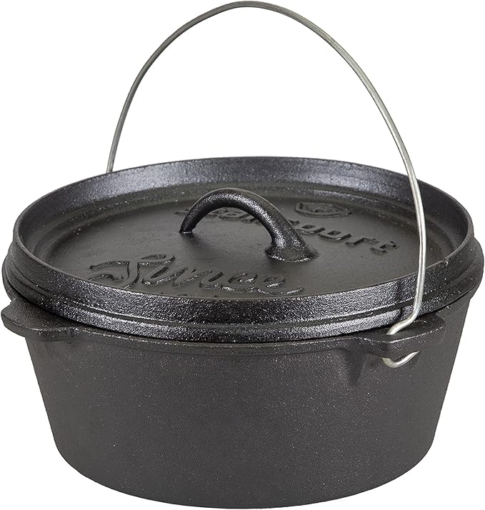 Stansport Pre-Seasoned Cast Iron Dutch Oven by Stansport