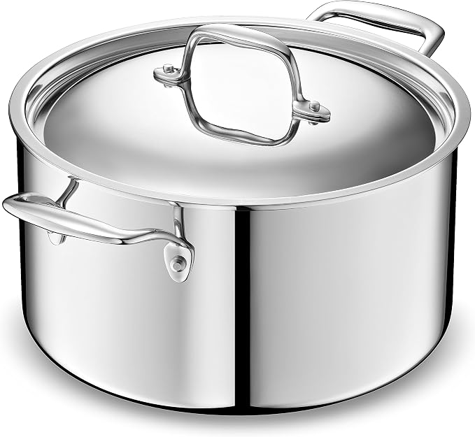 LEGEND COOKWARE 5-Ply Stainless Steel 8-Quart Stock Pot by LEGENDCOOKWARE